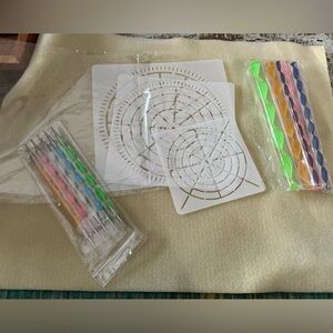 DIY Mandala Dotting Tools Set with Stencils